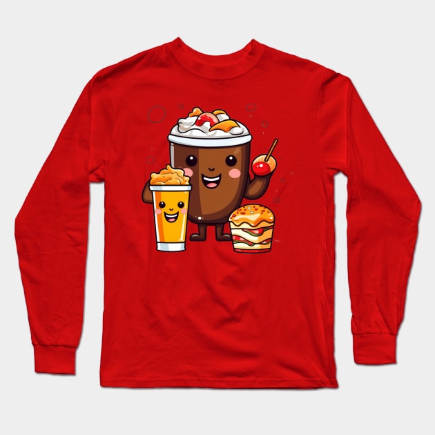 kawaii  junk food T-Shirt cute  funny Long Sleeve T-Shirt by nonagobich
